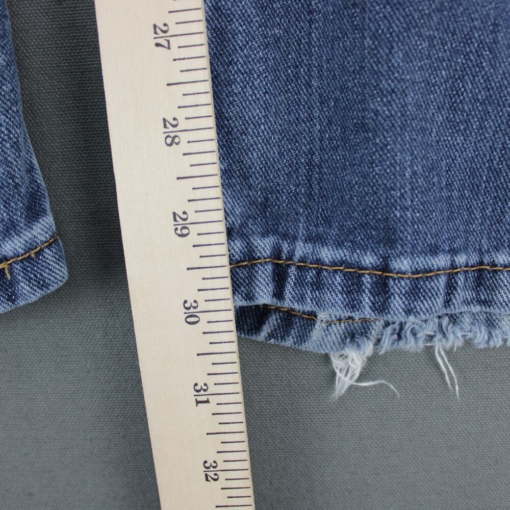Levis 514 Jeans Distressed Straight Leg Mens 36x32 Blue - Picture 6 of 11